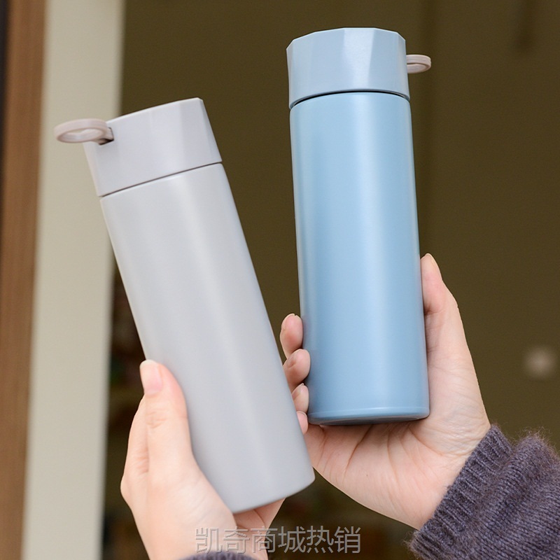 迷你杯口袋杯304不锈钢真空保温杯学生网红便携提绳杯子礼品批发
