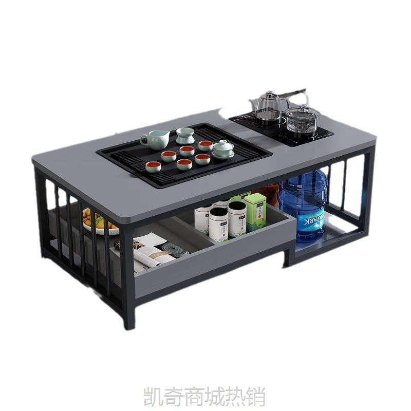 新款功夫茶几茶台高档办公室茶桌家用客厅小户型可移动阳台小茶桌