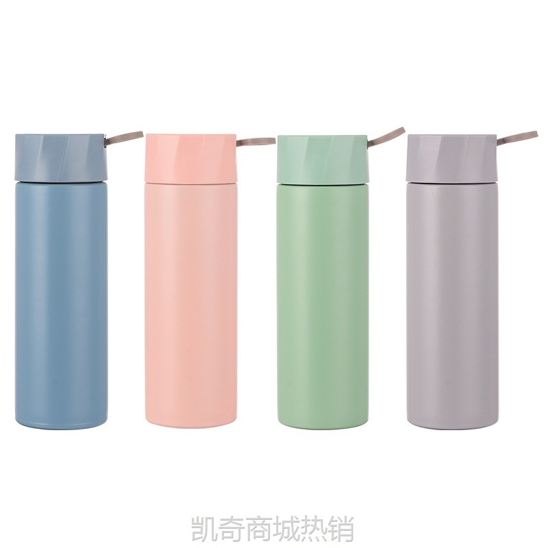 迷你杯口袋杯304不锈钢真空保温杯学生网红便携提绳杯子礼品批发