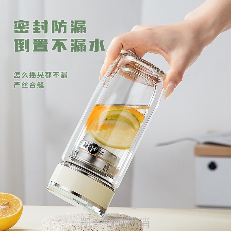 明霞玻璃杯新款高颜值鹅蛋杯便携双层高硼硅耐热水杯礼品杯花茶杯
