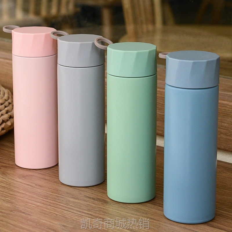 迷你杯口袋杯304不锈钢真空保温杯学生网红便携提绳杯子礼品批发
