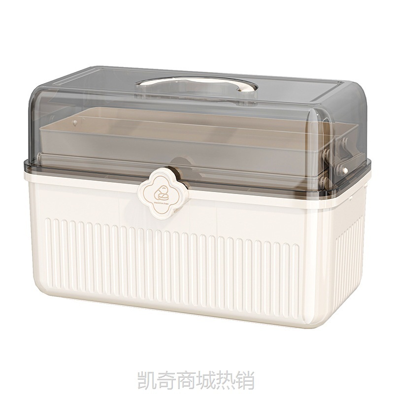家庭装药品收纳箱便携急救医疗箱手提塑料多层药盒家用大容量药箱