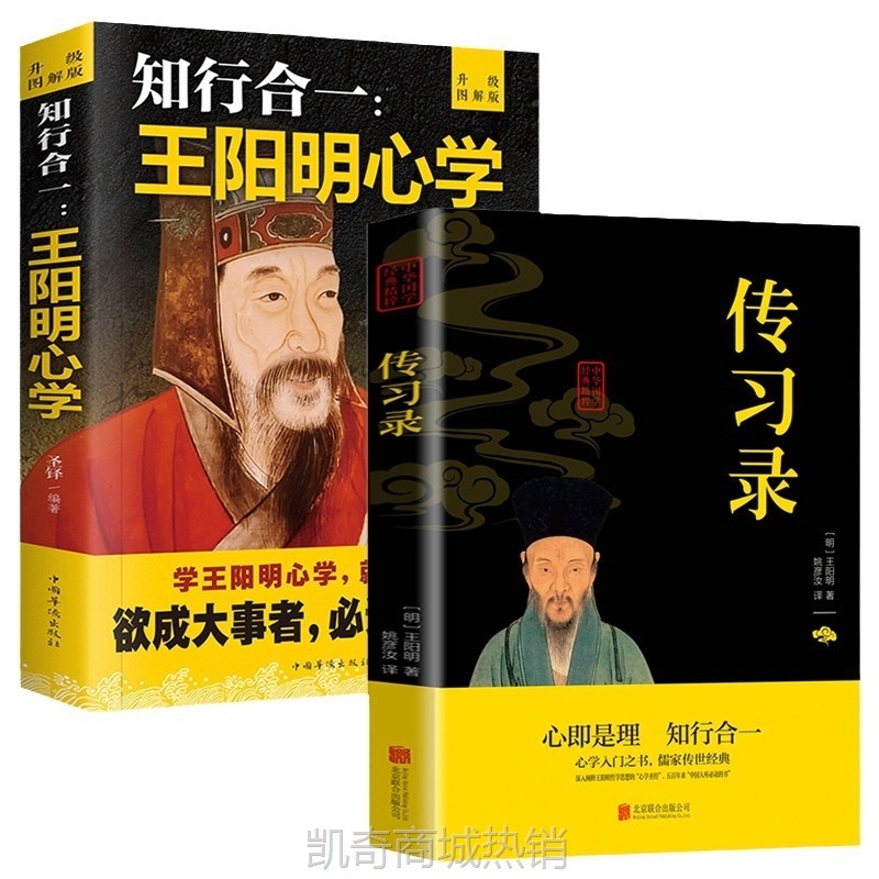 全2册王阳明心学传习录读人生哲学感悟大成智慧国学经典智慧书籍