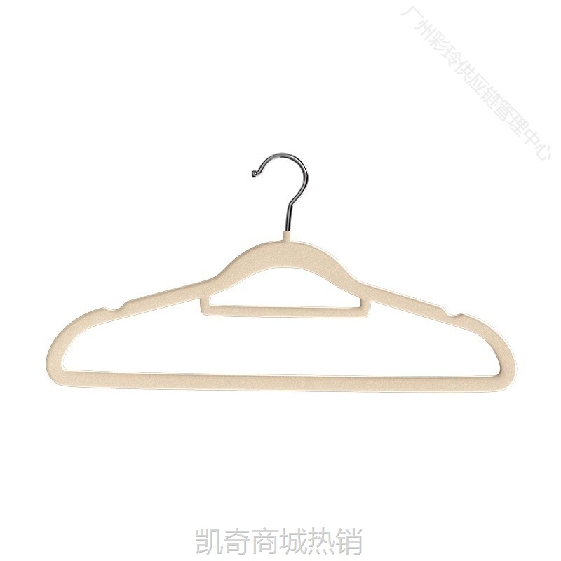 植绒衣架家用挂衣整理师专用肩角无痕防滑衣挂收纳架子衣撑不伤衣