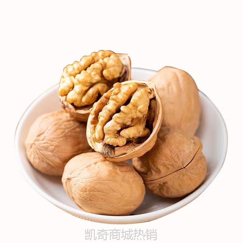 纸皮生核桃大果新货批发500g 新疆185坚果零食手剥大颗粒纸皮核桃