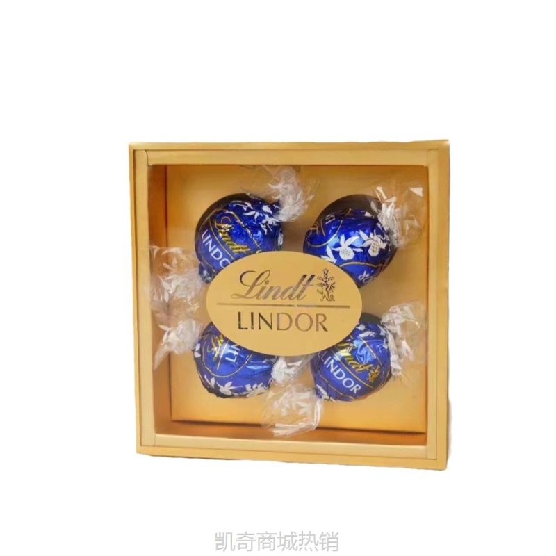 瑞士.莲私定款软心巧克力四粒金装适用各种场景伴手礼 畅销爆品