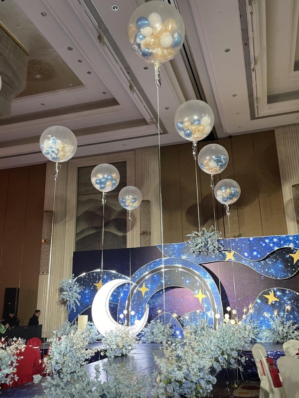结婚地爆球迎亲室外酒店婚礼气球开业活动天爆球空飘全套制作工具