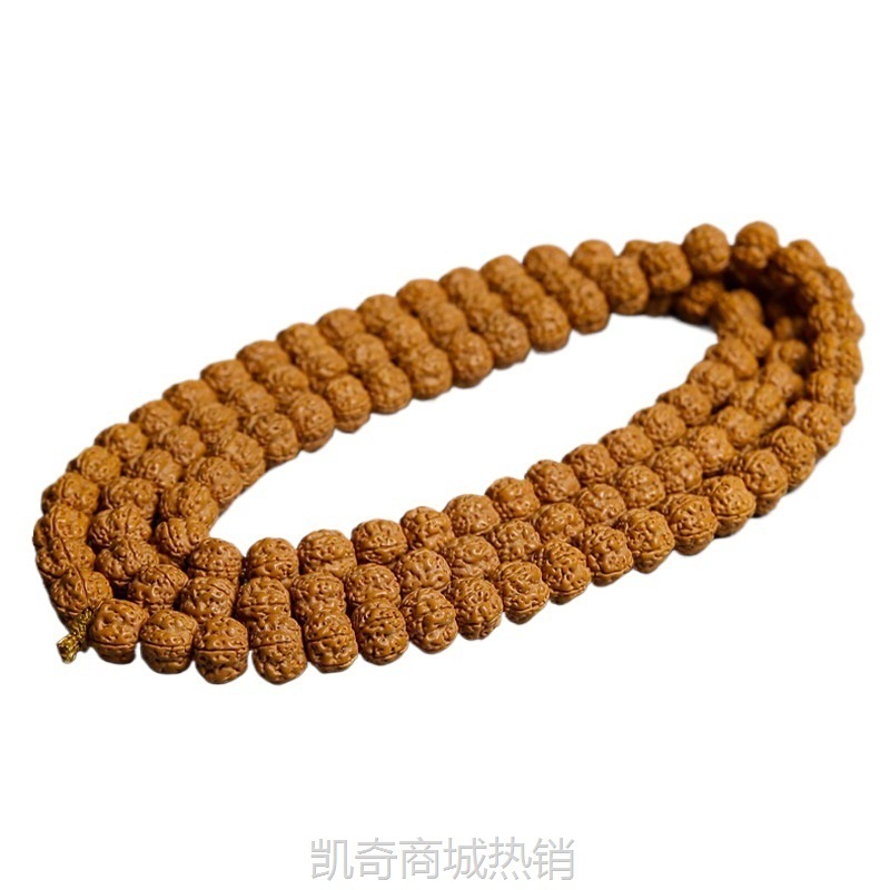 批发尼泊尔小金刚菩提手串爆肉双龙纹五六瓣文玩佛珠手链男女款10