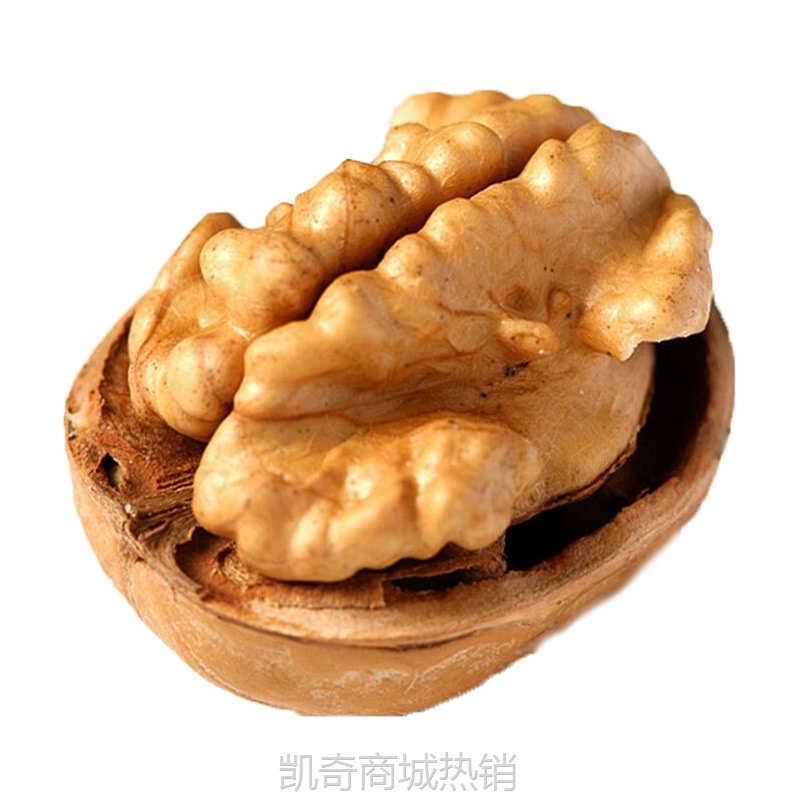 新疆阿克苏185纸皮核桃500g/袋 奶香熟核桃大果皮薄手捏即开批发