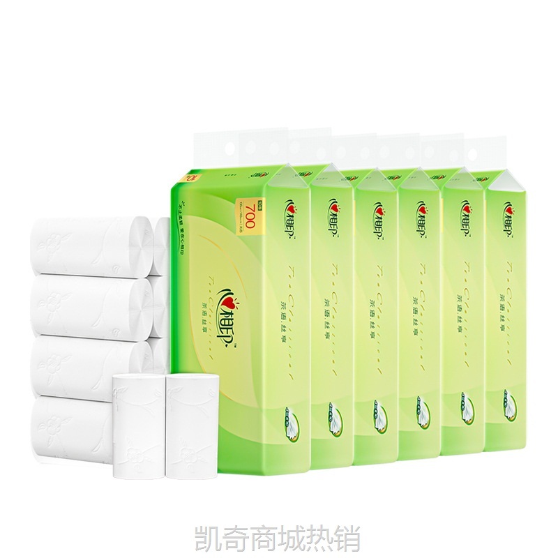 心相印茶语无芯卷纸4层10卷提装家用厕纸酒店卫生间新疆代发批发