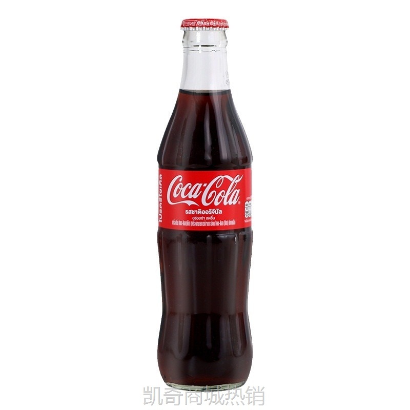 碳酸饮料泰国进口零食可口可乐Sprite青柠雪碧汽水玻璃瓶装250ml