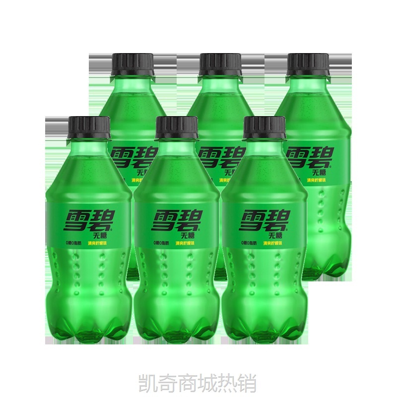 可口可乐无糖雪碧 300ml*6瓶 无糖雪碧