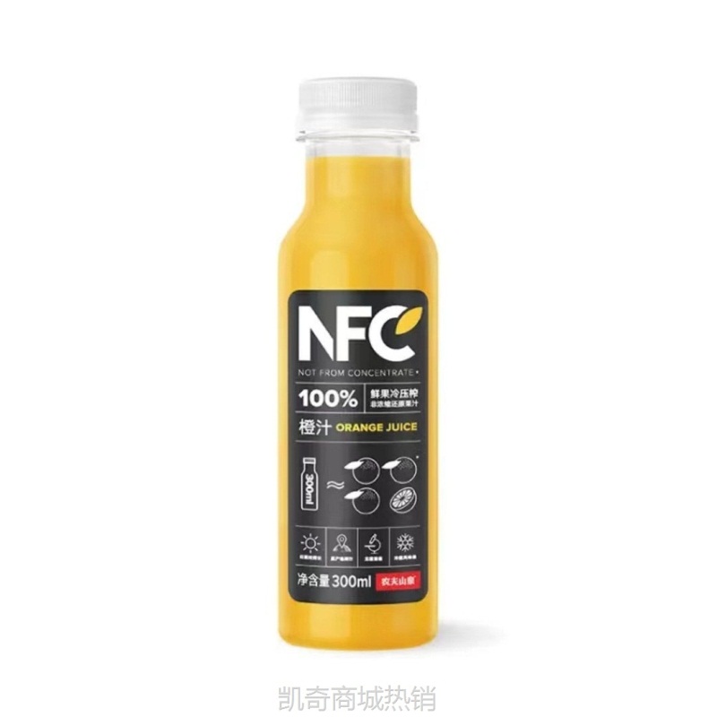 NFC农夫山泉果蔬汁300ml*24瓶整箱 芒果橙汁混合非浓缩还原果汁