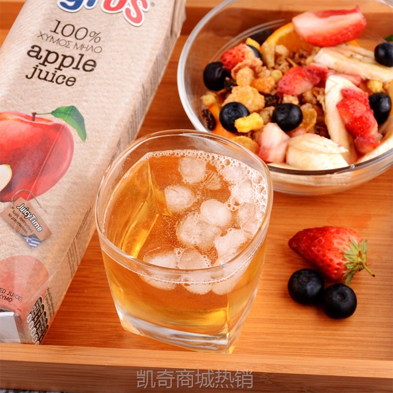 希腊agros莱果仕橙汁菠萝苹果汁石榴汁酸樱桃汁蔓越莓果汁饮料1L