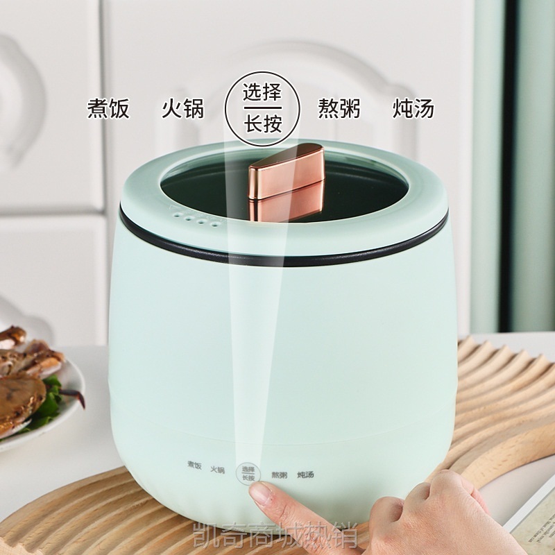 小电锅多功能智能电煮锅宿舍学生锅小型电饭煲2人煮饭家用电饭锅