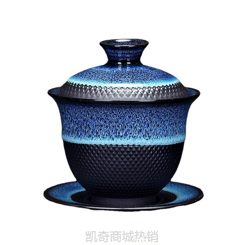 窑变茶具套装建盏天目釉家用钧窑陶瓷日式功夫茶壶整套茶道伴手礼