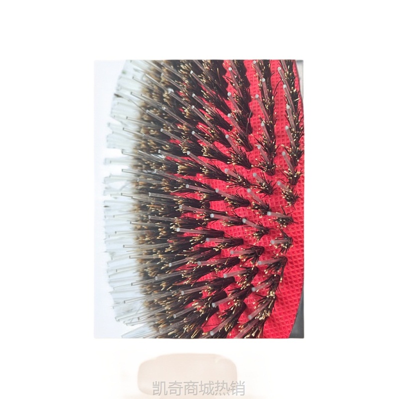 跨境三件套有现货当天发货猪鬃梳 大板气垫梳 造型按摩梳黑色