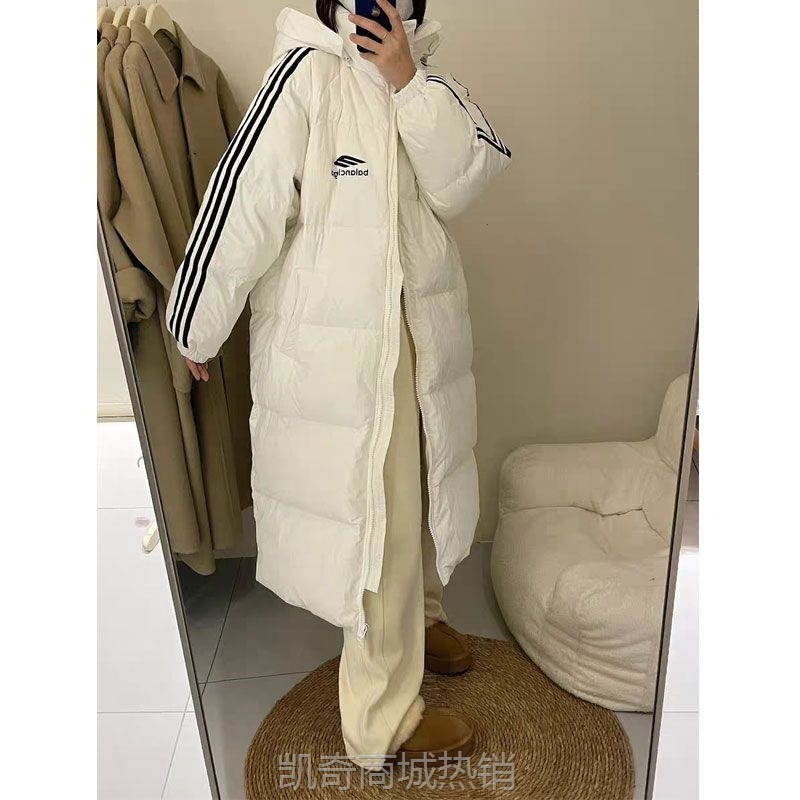 棉服冬季女长款2024新款韩版加厚棉衣过膝学生连帽情侣棉袄外套潮