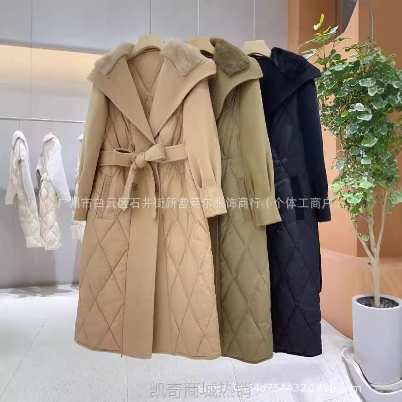 深圳设计师品牌格莉双面羊绒大衣撤柜尾货女装批货剪标外套高货