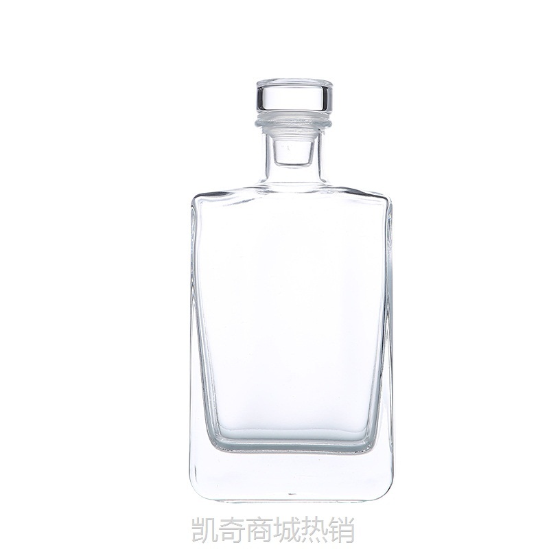 50ml 100ml 200ml 透明观云小酒瓶自酿加厚玻璃酒瓶密封玻璃瓶