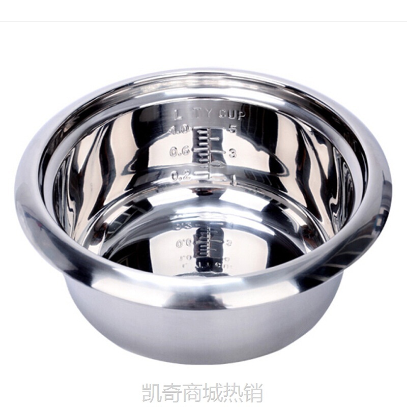 老式三角电饭煲无涂层健康家用不粘3/5/6升2-8人老式全钢电饭锅煲
