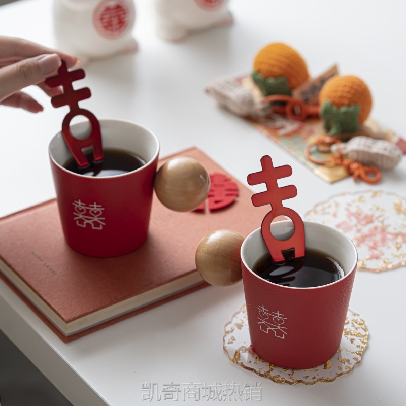 一屋两人·小龙人双喜套装（饼干杯垫有钥匙扣）