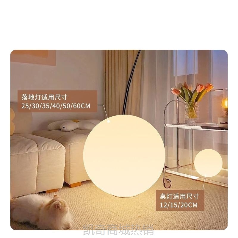 W9Q落地灯卧室客厅氛围落地式月球灯网红星球气氛轻奢ins圆球形台