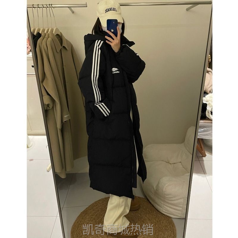 棉服冬季女长款2024新款韩版加厚棉衣过膝学生连帽情侣棉袄外套潮