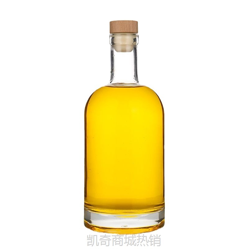 批发伏特加透明蒙砂玻璃酒瓶果酒瓶白酒瓶饮料瓶自酿密封分装瓶