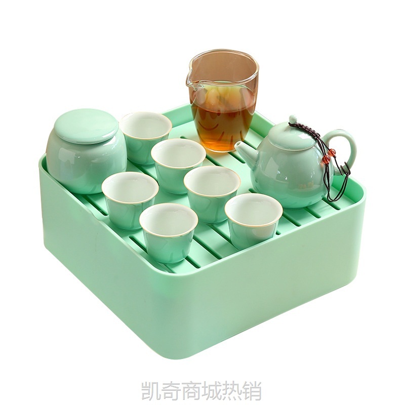 旅行功夫茶具便携一壶6杯带茶盘公司开业商务节日礼品客户年会