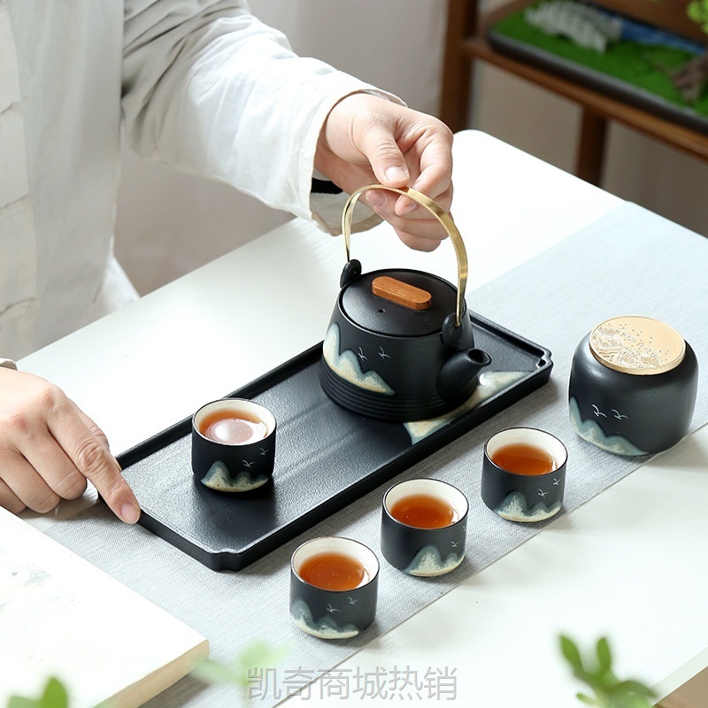 创意国潮茶杯节日礼品陶瓷文创品中秋公司年会伴手礼礼盒定制LOGO