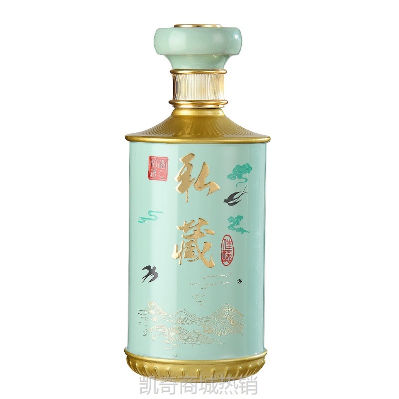 新款白酒玻璃瓶一斤装空酒瓶婚宴系列玻璃酒瓶加厚密封酒瓶