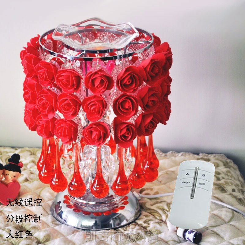 W9Q少女玫瑰花香薰灯结婚礼物限量版卧室床头灯婚庆生日礼物送老