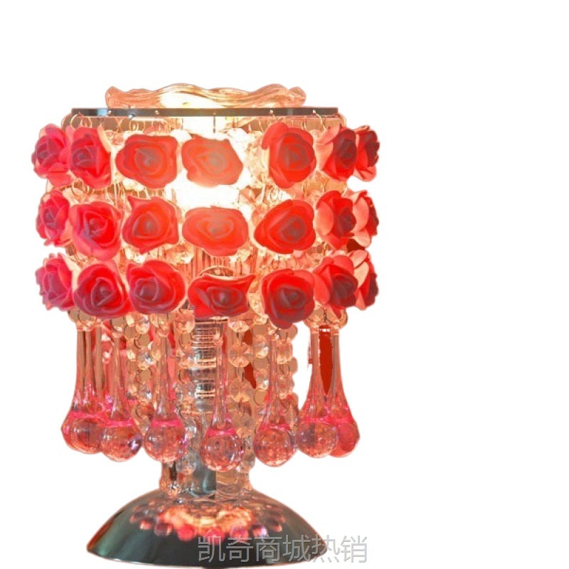 W9Q少女玫瑰花香薰灯结婚礼物限量版卧室床头灯婚庆生日礼物送老
