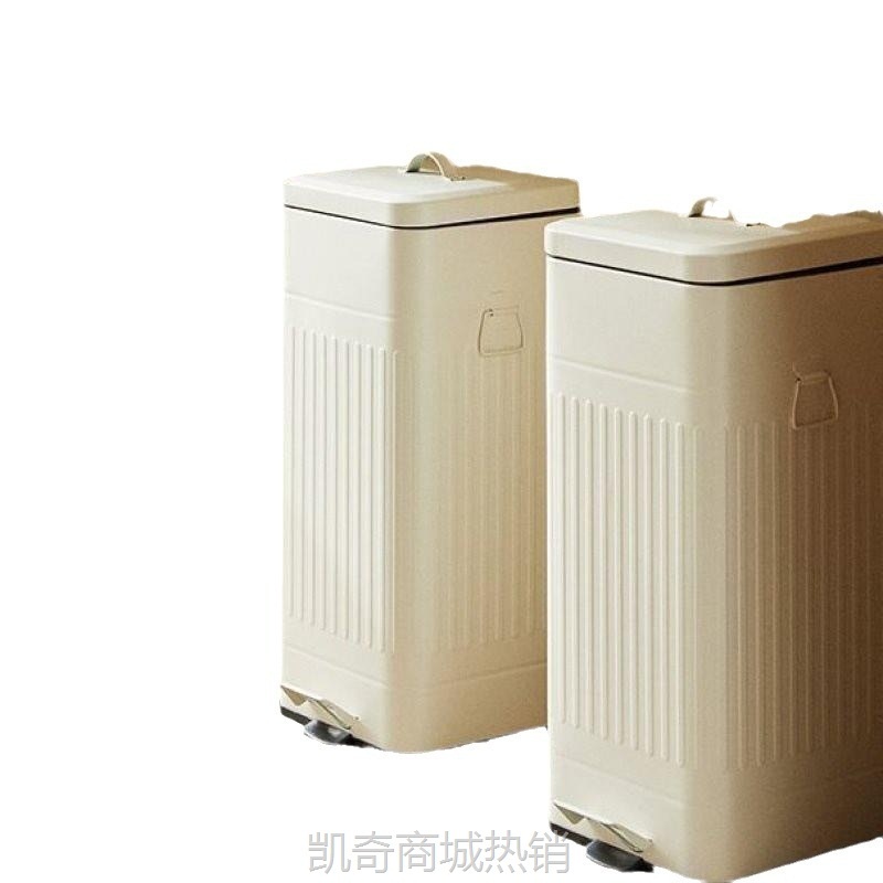 垃圾桶不锈钢大容量脚踩厨房高客厅带盖加高家用复古厂家直销