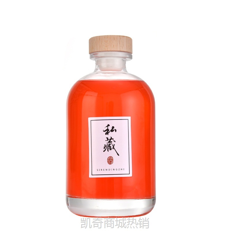 创意透明玻璃瓶自酿果酒瓶空酒瓶白酒瓶饮料瓶玻璃空瓶