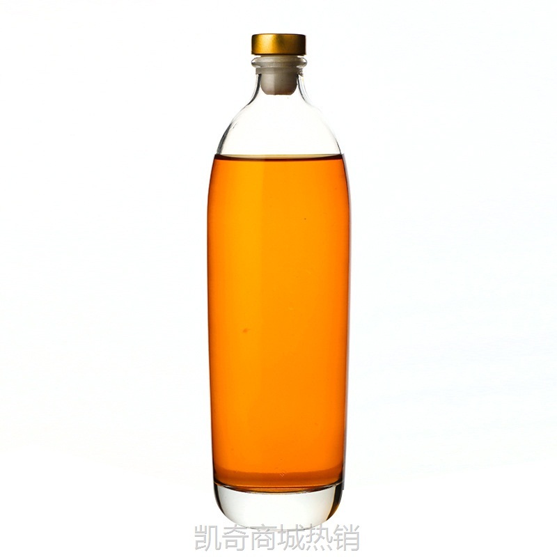 批发500ml且听风吟白酒瓶红酒冰酒透明玻璃瓶果酒饮料酵素瓶空瓶