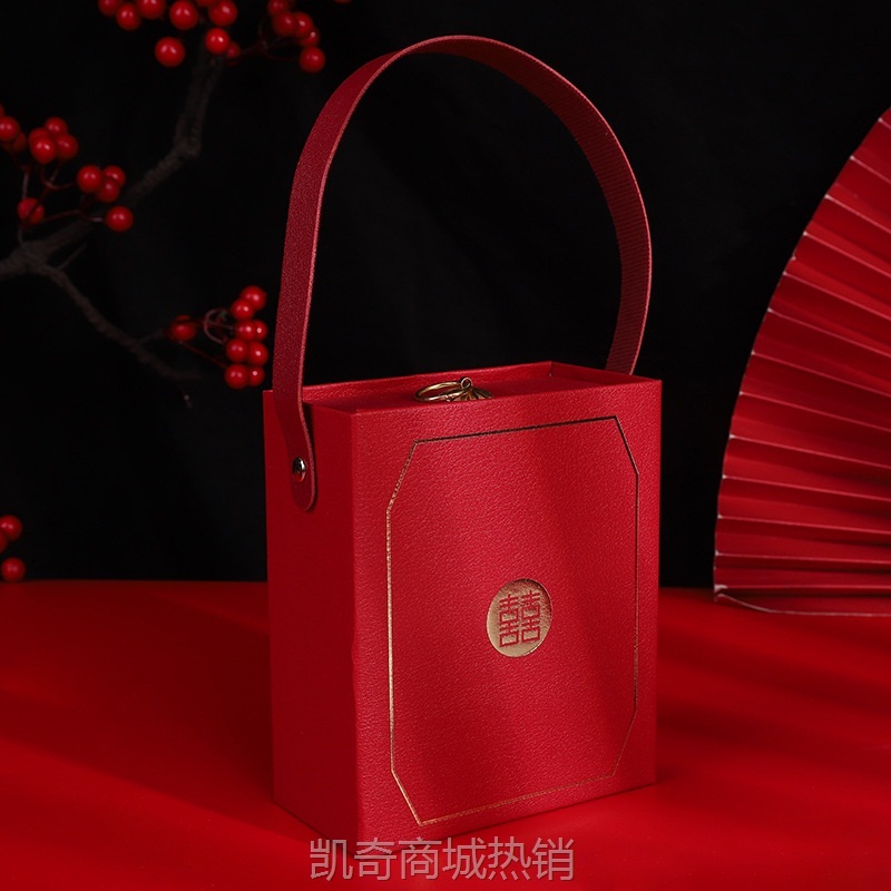 伴手礼盒包装空盒复古中国风烫金礼物盒抽屉式个性结婚喜糖盒高档