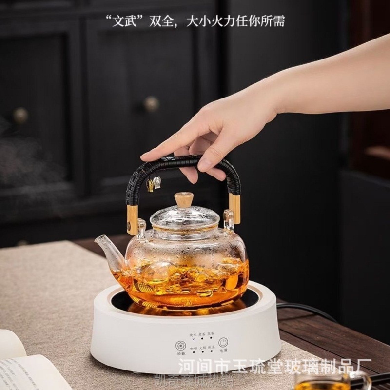 电陶炉围炉煮茶家用煮茶专用小型烧水迷你茶炉煮茶器电陶炉煮茶壶