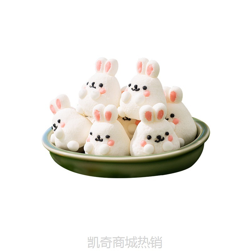 100g简装 3D跳跳兔造型棉花糖