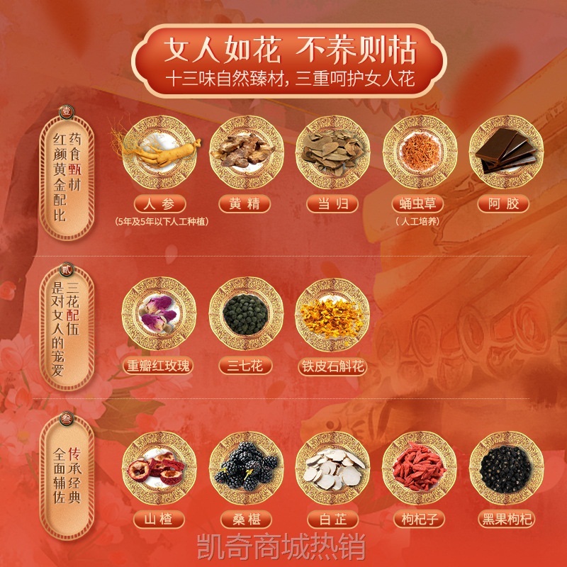 李时珍花禧御研方膏260g非遗工艺熬膏女性滋补八珍膏滋厂家批发