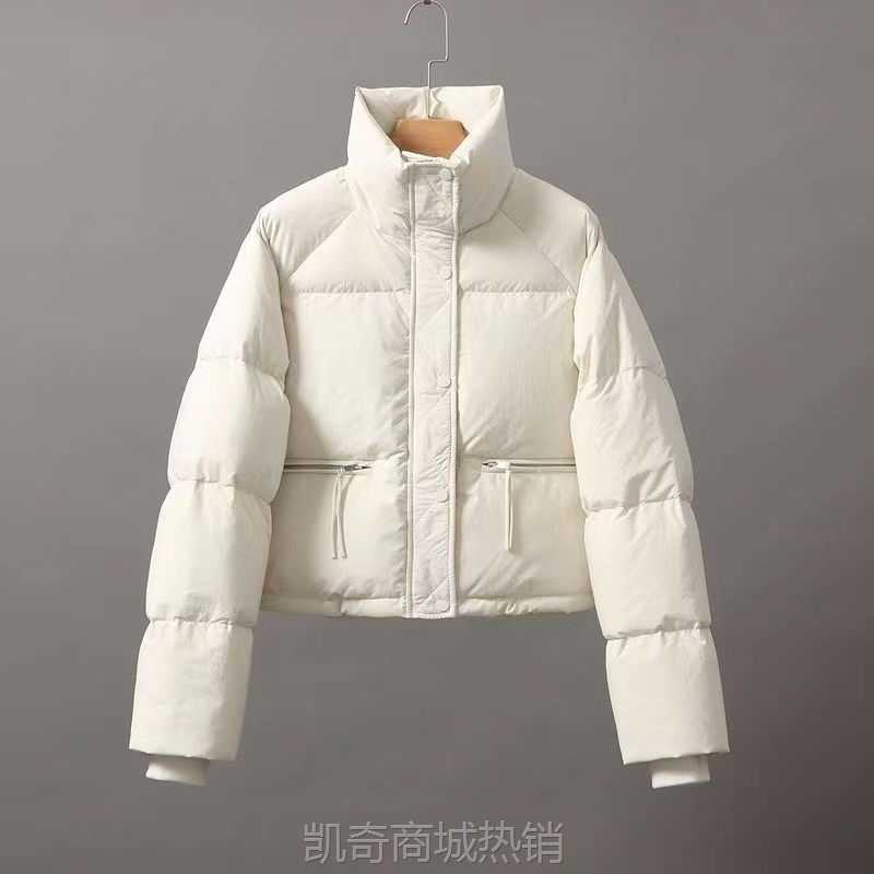 外贸反季新款棉服女短款百搭韩版立领小个子加厚面包服棉衣外套潮