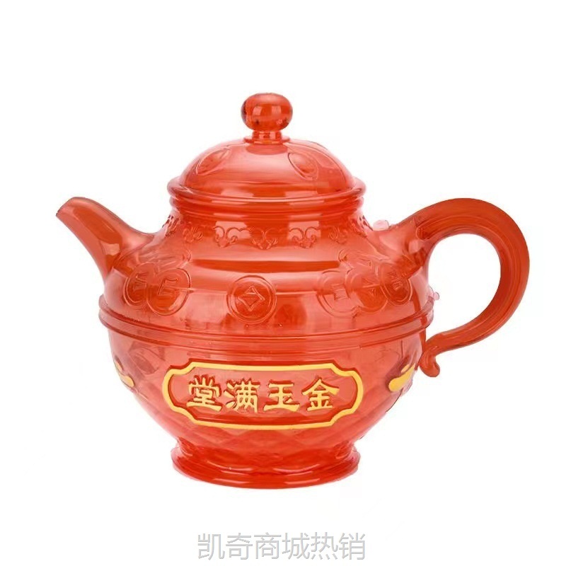 厂家批发供神塑料水晶茶杯酒杯碗酒壶拜神杯碗供佛家用婚庆用品