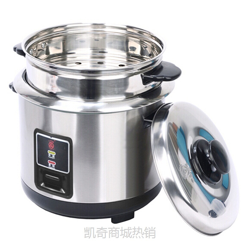 老式三角电饭煲无涂层健康家用不粘3/5/6升2-8人老式全钢电饭锅煲
