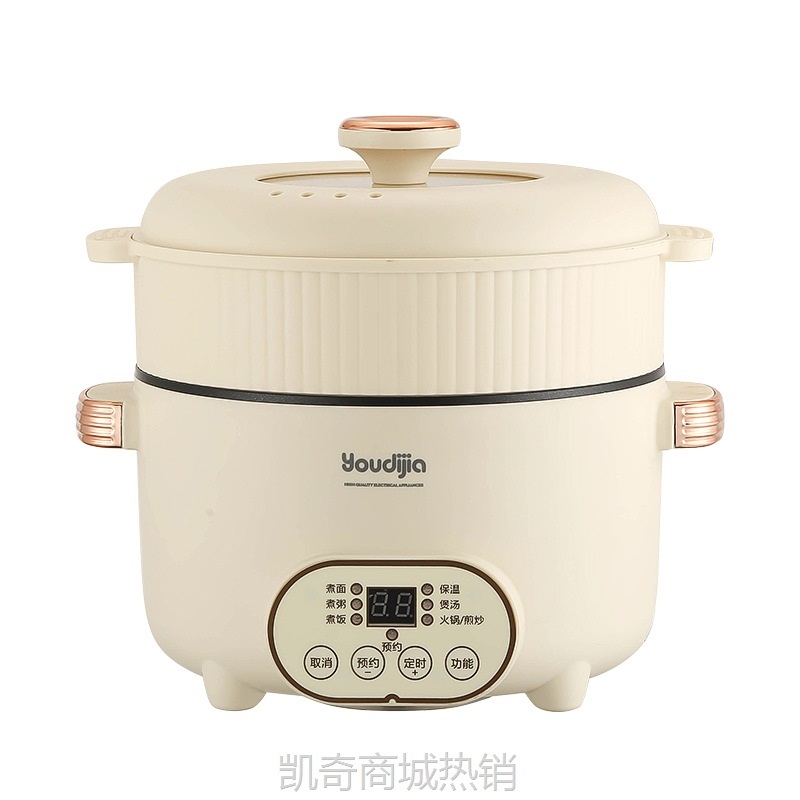 小电锅宿舍用电煮锅多功能一体锅家用电热火锅炒菜煮饭电炒锅批发