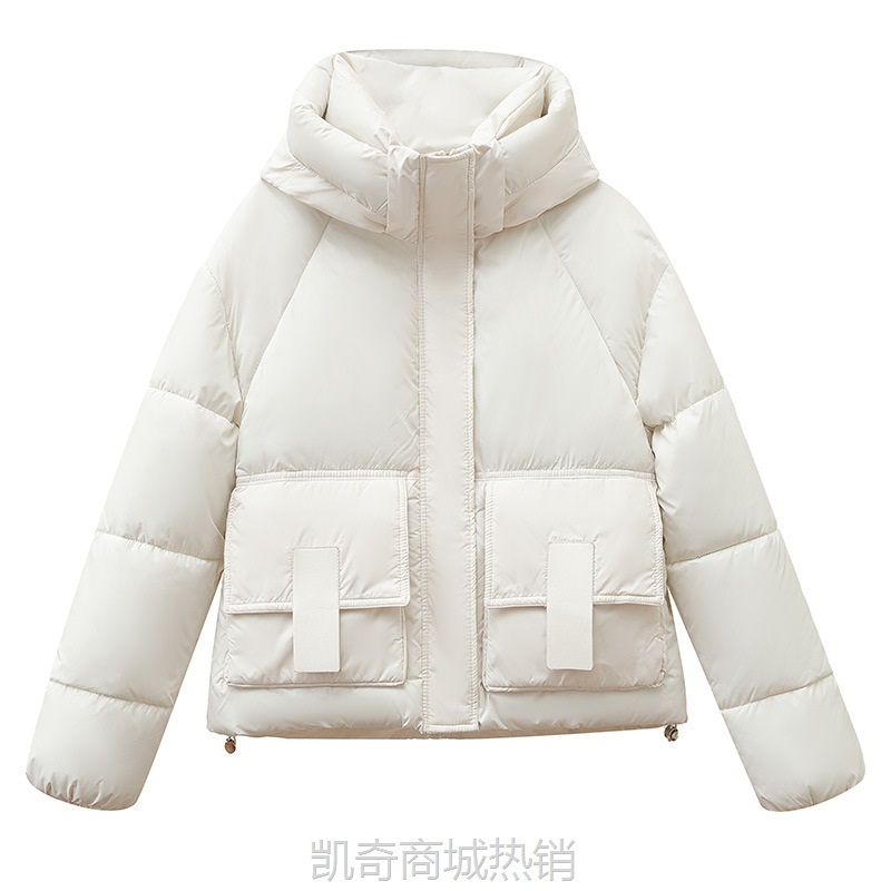 【♥首单0.1元♥】外贸直播跨境活帽短款羽绒棉服女冬季新款加厚时尚保暖面包服外套