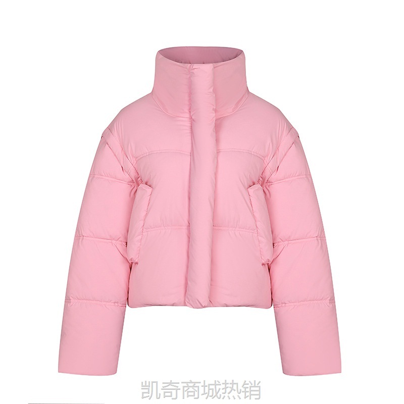 【♥首单0.1元♥】袖子可拆卸两穿棉服女2024秋冬新款韩版时尚情侣装立领加厚面包服