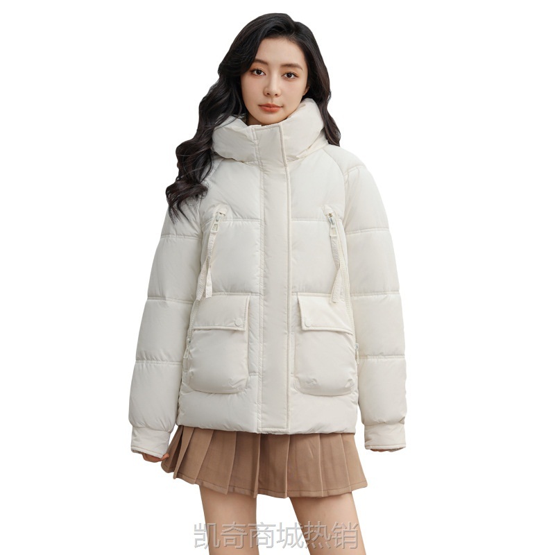 【♥首单0.1元♥】俄罗斯新款冬季大码棉服女休闲保暖棉衣加厚加大口袋连帽棉袄批发