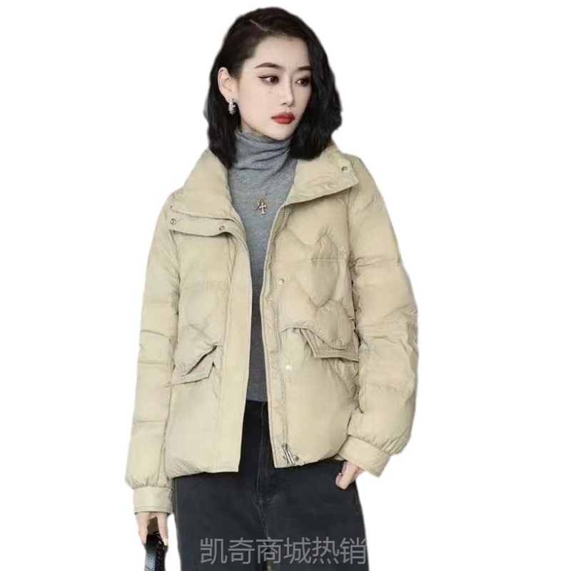 棉服女冬季2023新款韩版时尚棉衣气质小个短款立领保暖轻薄款外套