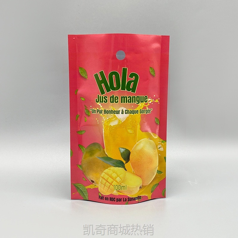 自立底果汁粉铝箔袋百香果汁袋子塑料食品包装袋冲泡固体饮料袋子